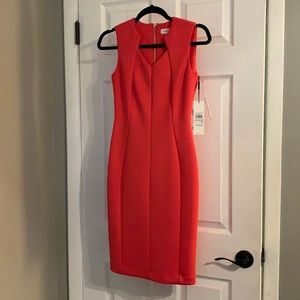 Calvin Klein hot pink dress